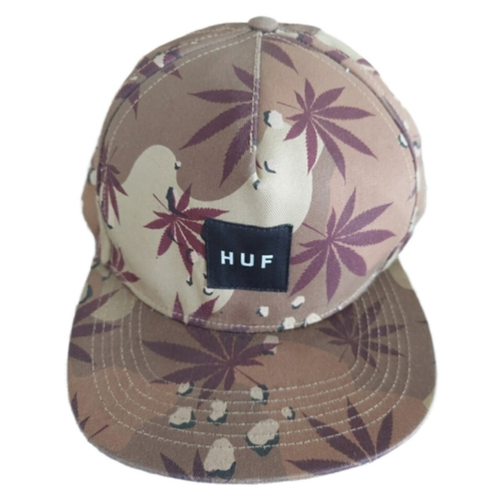 HUF Brown/Tan Tropical Print Snapback Trucker Hat OS